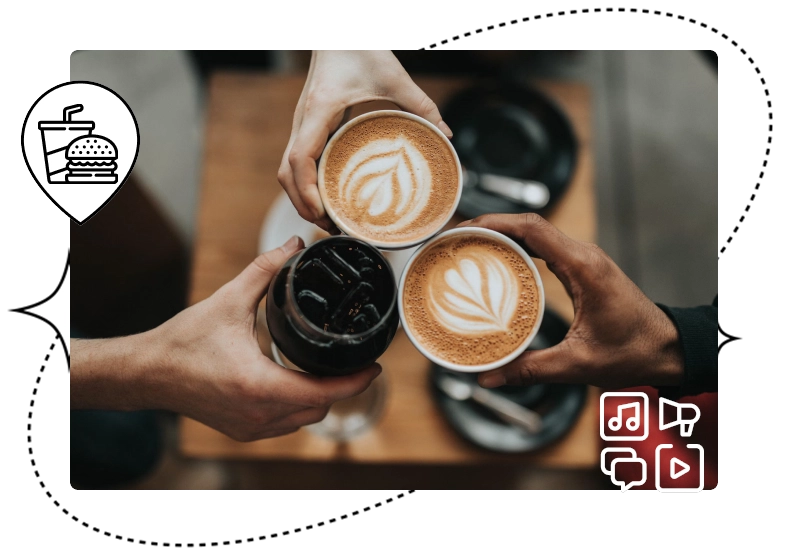 Grow your Cafe's social media presence with LettuceSocial Community Created Content Marketing services